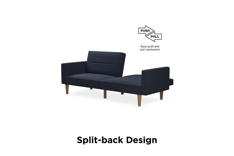 Channel Tuftet 2-personers Sovesofa Marineblå - Dorel Home - Møbler - Sofaer - Sovesofaer