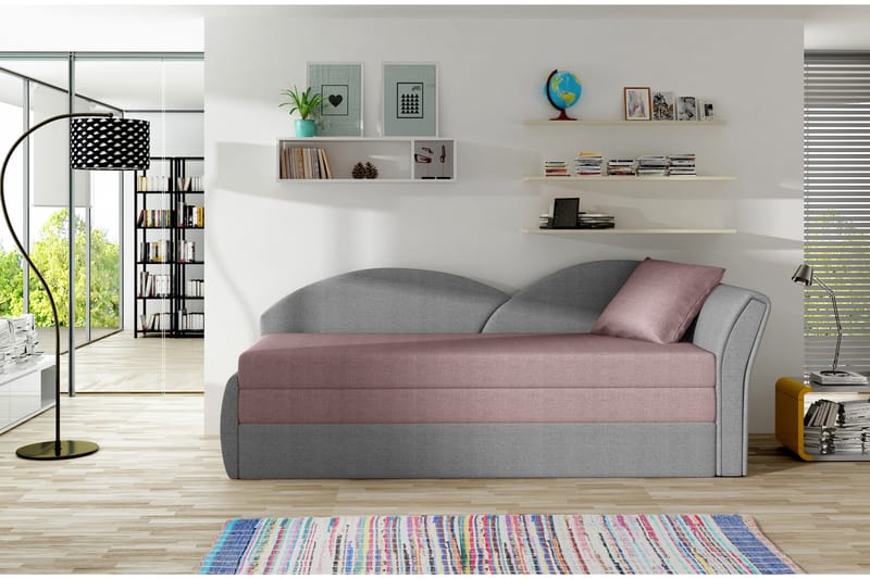 Chasidi Sovesofa 2-personers - Rosa/Grå - Møbler - Sofaer - Sovesofaer