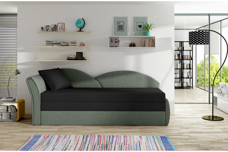 Chasidi sovesofa - Sort/Grå - Møbler - Sofaer - Sovesofaer