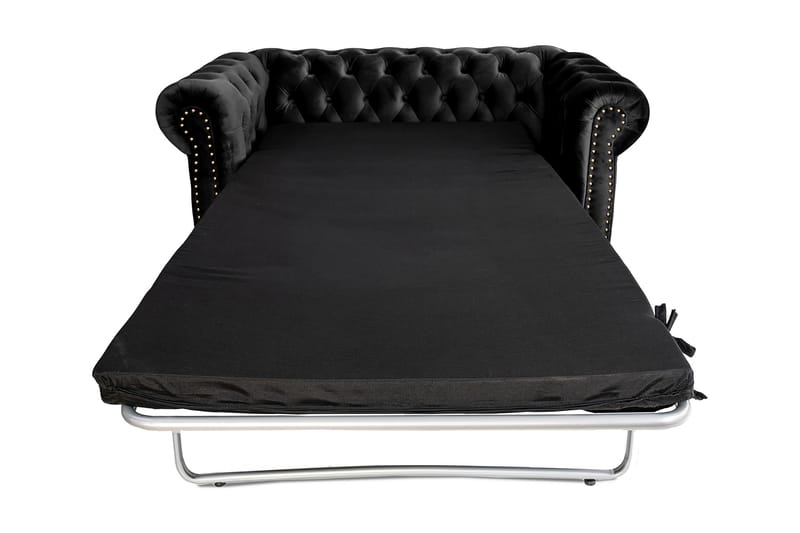 Chesterfield Deluxe sovesofa 2-Pers. - Sort - Sovesofaer - 2 personers sovesofa