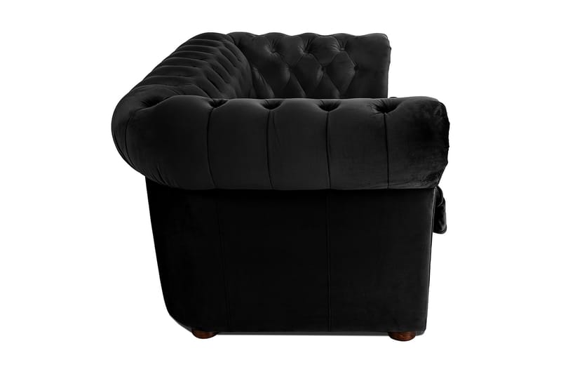 Chesterfield Deluxe sovesofa 2-Pers. - Sort - Sovesofaer - 2 personers sovesofa