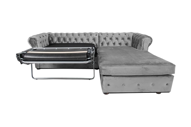 Chesterfield Deluxe sovesofa 2-Pers. med chaiselong - Sovesofaer - Sovesofa chaiselong