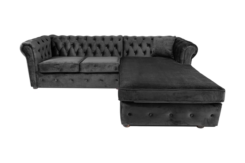 Chesterfield Deluxe sovesofa 2-Pers. med chaiselong - Sovesofaer - Sovesofa chaiselong