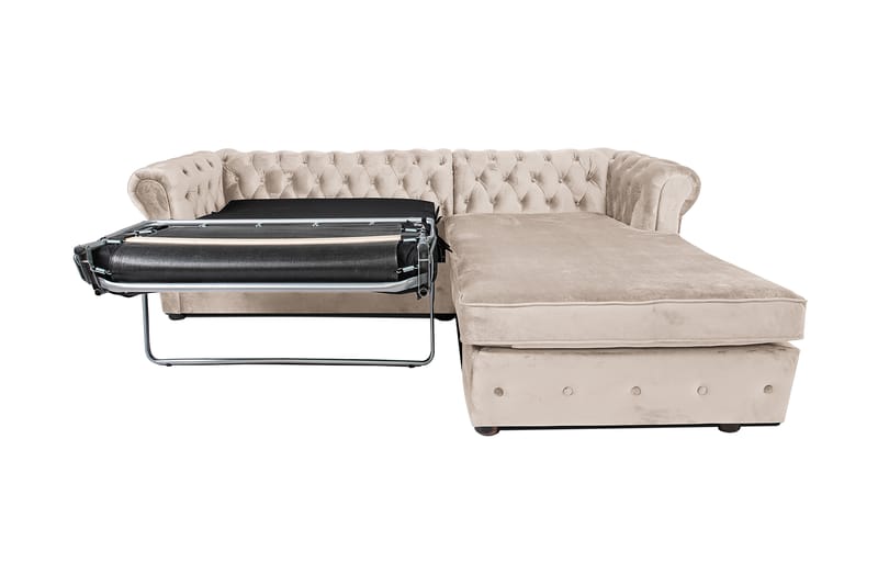 Chesterfield Deluxe sovesofa 2-Pers. med chaiselong - Sovesofaer - Sovesofa chaiselong