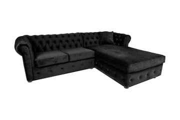 Chesterfield Deluxe sovesofa 2-Pers. med chaiselong
