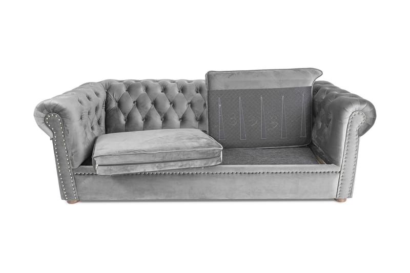 Chesterfield Deluxe sovesofa 3-Pers. - Sovesofaer - 3 personers sovesofa