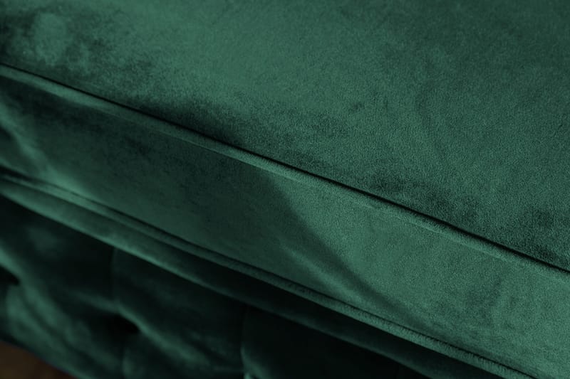 Chesterfield Lyx 3-sædet Fremadslående sovesofa i fløjl - Mørkegrøn - Møbler - Sofaer - Sovesofaer