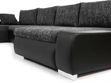 Cillo 5-personers U-formet sovesofa med dobbelt chaiselong - hvid - Møbler - Sofaer - Sovesofaer