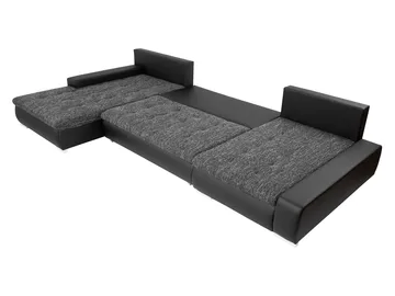 Cillo 5-personers U-formet sovesofa med dobbelt chaiselong - hvid - Møbler - Sofaer - Sovesofaer