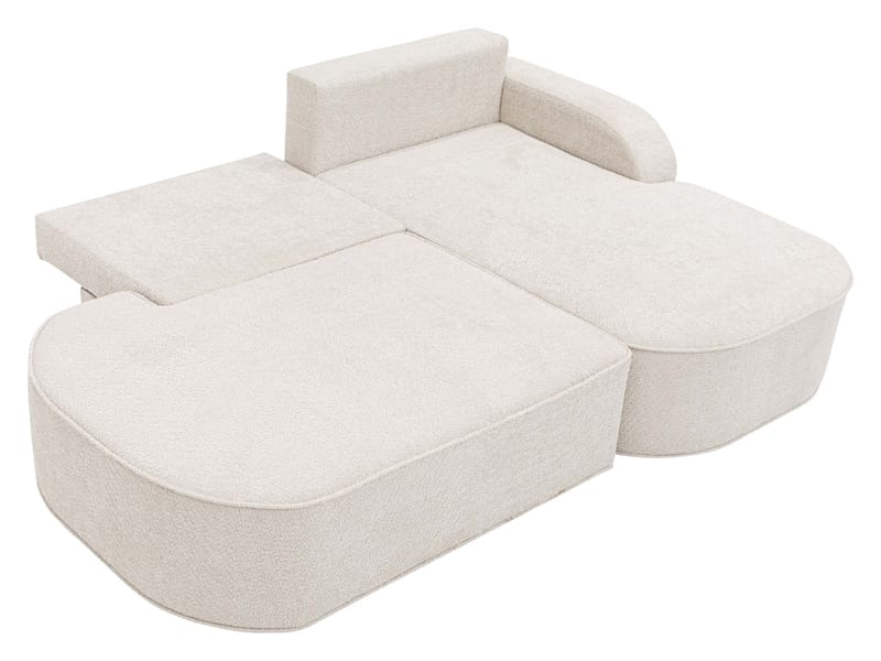 Cinrel Sovesofa med chaiselong 3-personers - Beige - Møbler - Sofaer - Sovesofaer