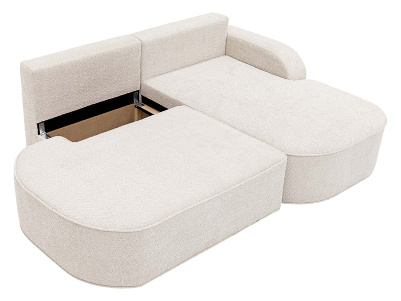 Cinrel Sovesofa med chaiselong 3-personers - Beige - Møbler - Sofaer - Sovesofaer