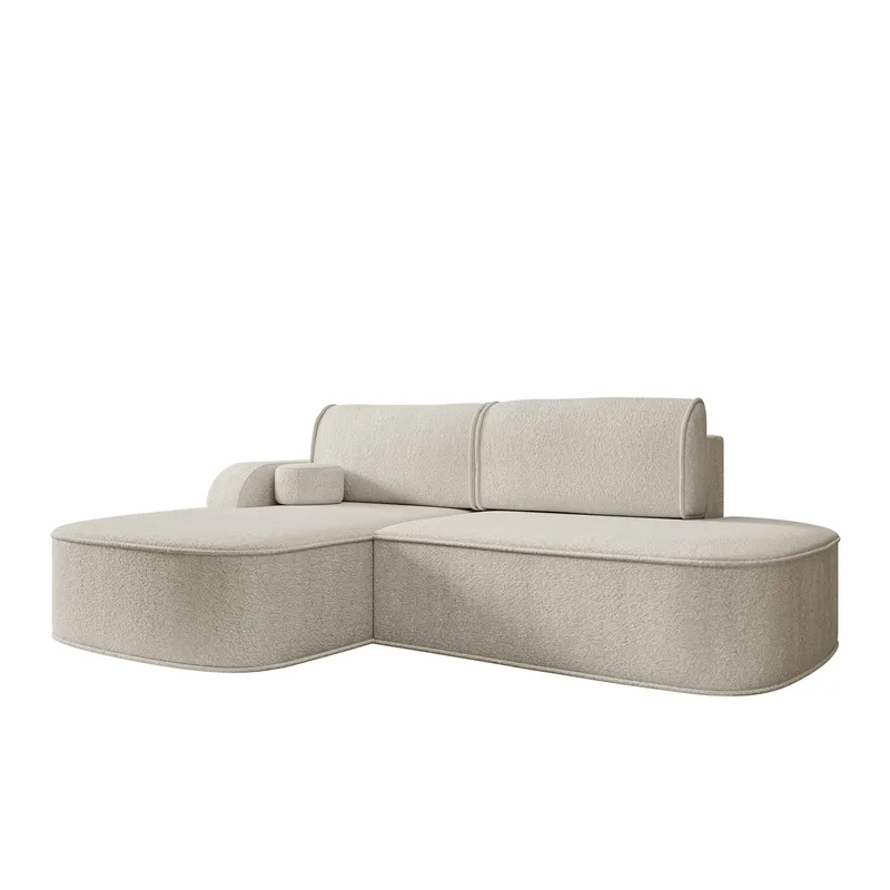 Cinrel Sovesofa med chaiselong 3-personers - Beige - Møbler - Sofaer - Sovesofaer