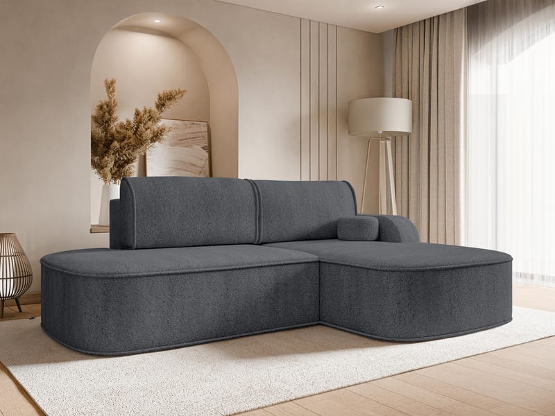 Cinrel Sovesofa med chaiselong 3-personers - Grå - Møbler - Sofaer - Sovesofaer