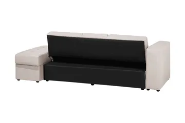 Citlalic 3-personers Sovesofa 90x210 cm med Opbevaring i Stof - Beige - Møbler - Sofaer - Sovesofaer