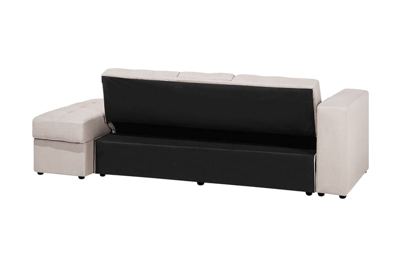 Citlalic 3-personers Sovesofa 90x210 cm med Opbevaring i Stof - Beige - Møbler - Sofaer - Sovesofaer