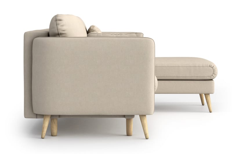 Claravik sovesofa med divan - Beige - Sovesofaer - Sovesofa chaiselong