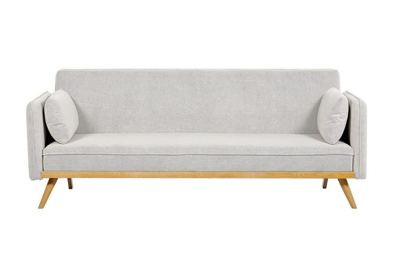 Clem Sovesofa 3-personers, Grå/Lyst træ