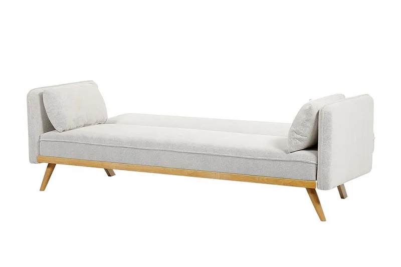 Clem Sovesofa 3-personers - Grå/Lyst træ - Møbler - Sofaer - Sovesofaer