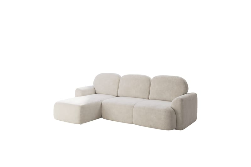 Corfu Sovesofa Med 3-Personers Divan - Beige - Møbler - Sofaer - Sovesofaer