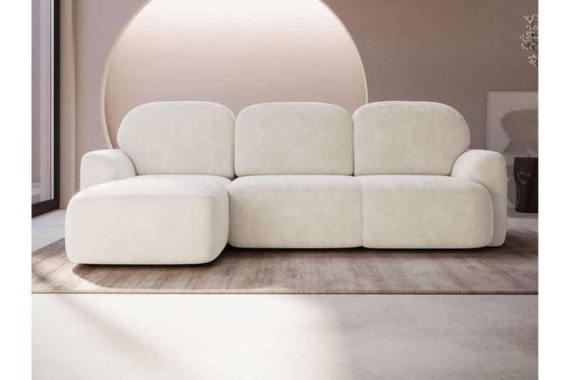 Corfu Sovesofa Med 3-Personers Divan - Beige - Møbler - Sofaer - Sovesofaer