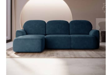 Corfu Sovesofa Med 3-Personers Divan - Blå - Møbler - Sofaer - Sovesofaer
