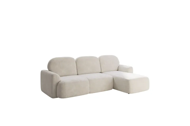 Corfu Sovesofa Med 3-Personers Divan - Beige - Møbler - Sofaer - Sovesofaer