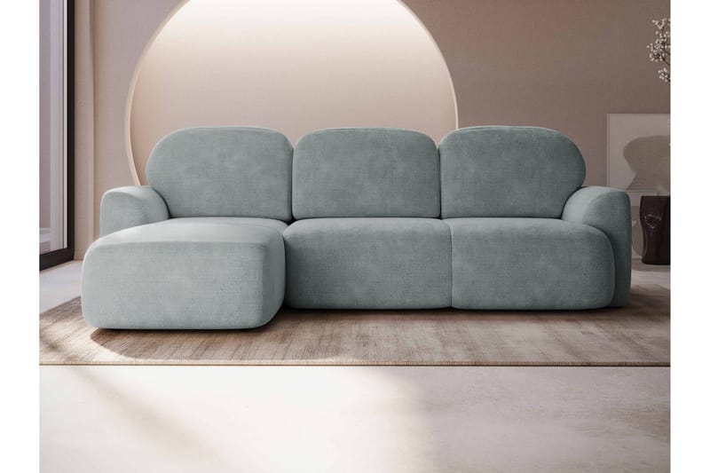Corfu Sovesofa Med 3-Personers Divan - Grå - Møbler - Sofaer - Sovesofaer