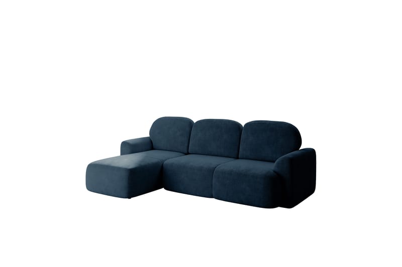 Corfu Sovesofa Med 3-Personers Divan - Blå - Møbler - Sofaer - Sovesofaer
