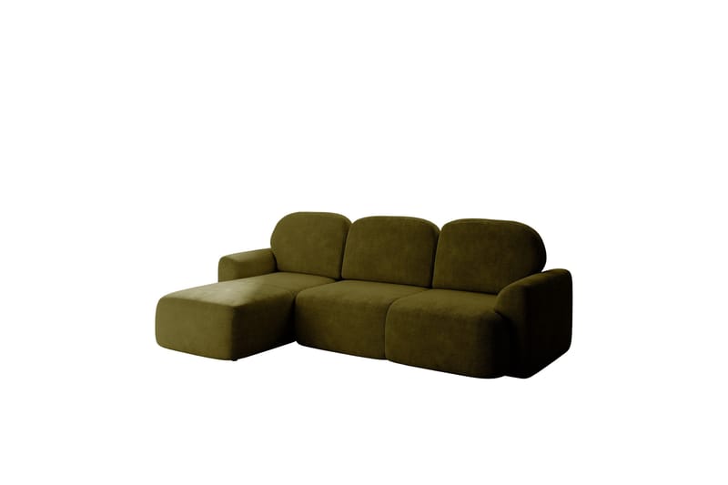 Corfu Sovesofa Med 3-Personers Divan - Grøn - Møbler - Sofaer - Sovesofaer