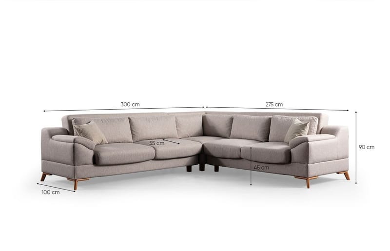 Corner Sofa-Bed Atelier Del Sofa - Møbler - Sofaer - Sovesofaer
