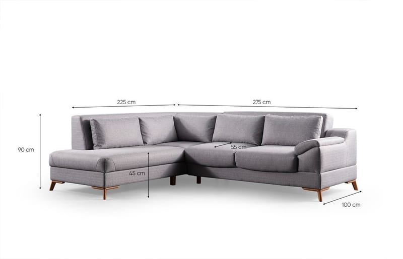 Corner Sofa-Bed Atelier Del Sofa - Møbler - Sofaer - Sovesofaer