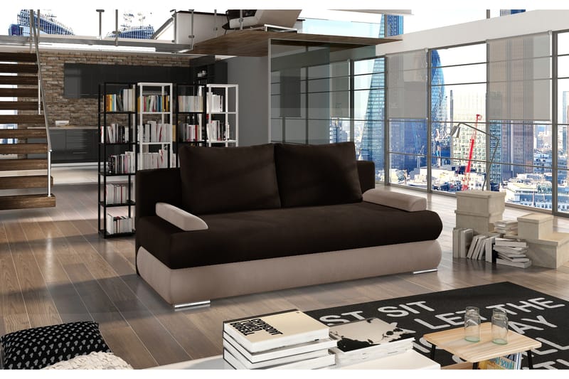 Crespos 2-Pers. Sovesofa, Brun/Lysebrun