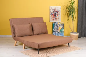Daigo 2-personers Sovesofa 120x180 cm i Stof - Brun - Møbler - Sofaer - Sovesofaer
