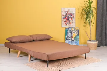 Daigo 2-personers Sovesofa 120x180 cm i Stof - Brun - Møbler - Sofaer - Sovesofaer