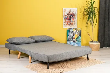 Daigo 2-personers Sammenklappelig Sovesofa 120x180 cm i Stof - Grå - Møbler - Sofaer - Sovesofaer