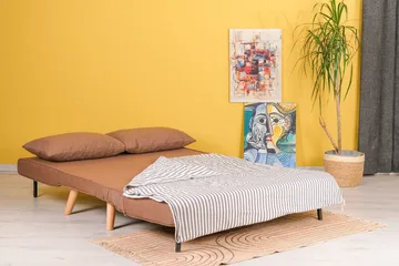 Daigo 2-personers Sovesofa 120x180 cm i Stof - Brun - Møbler - Sofaer - Sovesofaer