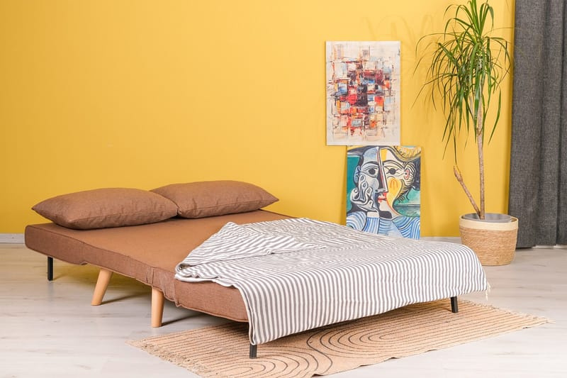 Daigo 2-personers Sovesofa 120x180 cm i Stof - Brun - Møbler - Sofaer - Sovesofaer