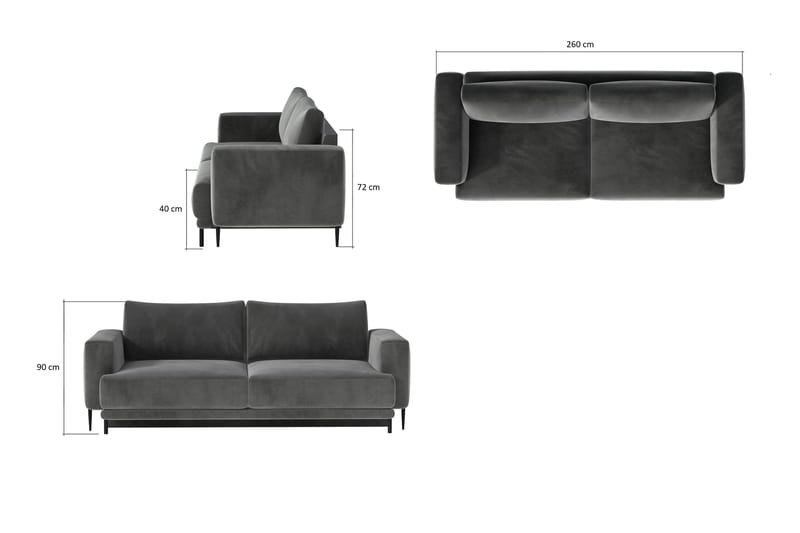 Dalia Sofa - Lysbeige - Møbler - Sofaer - Sovesofaer