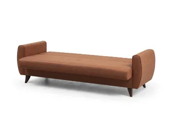 Dalima 3-personers Sovesofa 55x183 cm med Opbevaring i Stof - Terracotta - Møbler - Sofaer - Sovesofaer