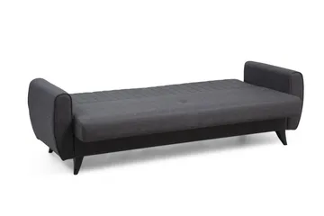Dalima 3-personers Sovesofa 55x183 cm med Opbevaring i Stof - Antracit - Møbler - Sofaer - Sovesofaer