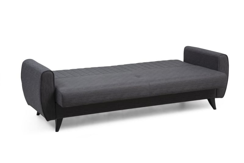 Dalima 3-personers Sovesofa 55x183 cm med Opbevaring i Stof - Antracit - Møbler - Sofaer - Sovesofaer
