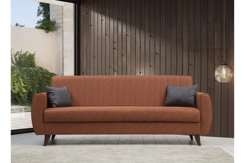Dalima Sovesofa 3-personers - Rød - Møbler - Sofaer - Sovesofaer