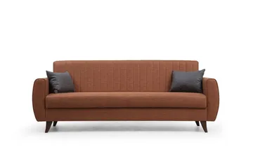 Dalima Sovesofa 3-personers - Rød - Møbler - Sofaer - Sovesofaer