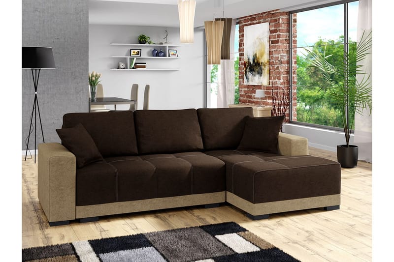 Dallas Sovesofa med diva 240x140x80 cm - Møbler - Sofaer - Sovesofaer