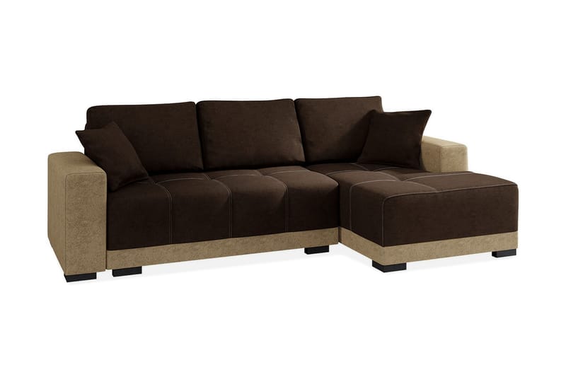 Dallas Sovesofa med diva 240x140x80 cm - Sovesofaer - Sovesofa chaiselong - Velour sofaer