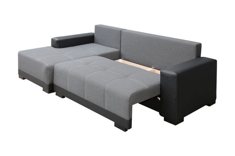 Dallas Sovesofa med diva 240x140x80 cm - Sovesofaer - Sovesofa chaiselong - Velour sofaer