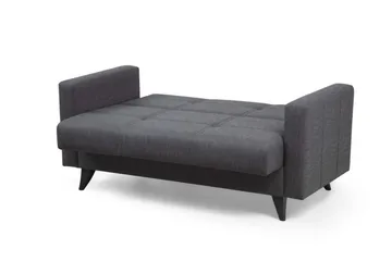 Darcia 2-personers Sovesofa 55x125 cm med Opbevaring i Stof - Antracit - Møbler - Sofaer - Sovesofaer