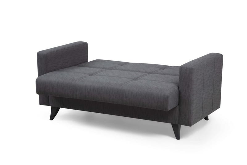 Darcia 2-personers Sovesofa 55x125 cm med Opbevaring i Stof - Antracit - Møbler - Sofaer - Sovesofaer