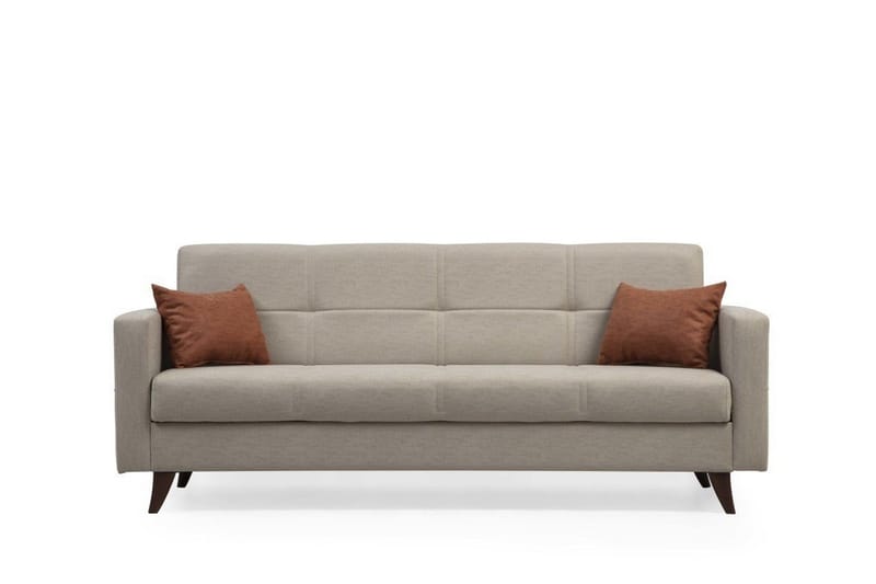 Darcia 3-personers Sovesofa 75x183 cm med Opbevaring i Stof, Beige