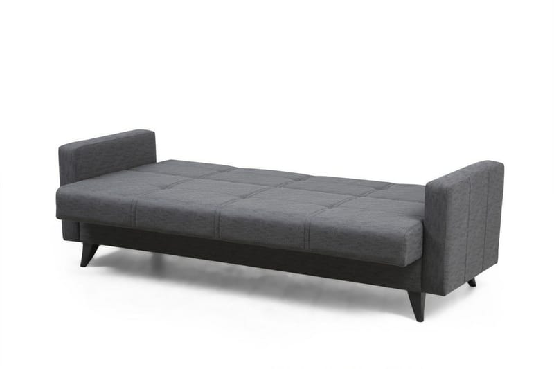 Darcia 3-personers Sovesofa 55x183 cm med Opbevaring i Stof - Grå - Møbler - Sofaer - Sovesofaer